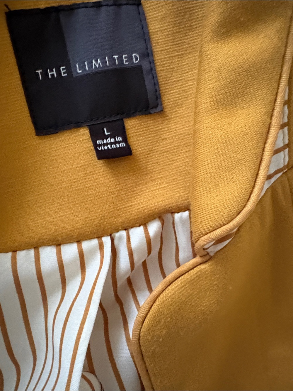 The Limited Mustard Yellow Women's Blazer - Picture 6 of 7